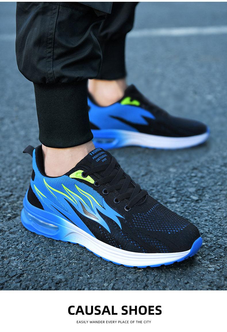 Mens Fashion Sneakers Air Cushion Mesh Running Shoes Women Footwear Mens Casual Sport Shoes Casual Sports Tennis Road Sneakers For Walking Gym Jogging Training Fitness