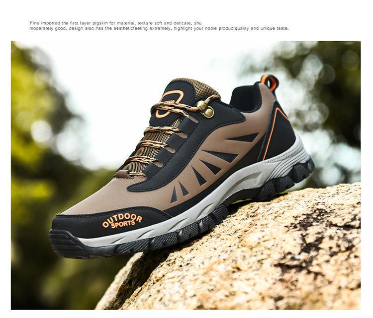 Mens Hiking Boots Non-slip Shoes Walking Climbing Hiking Mountain Ankle High Waterproof Hiking Boots Outdoor Lightweight Shoes Sport Boots Hunting Outdoor Waterproof Mens Shoes