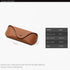 Mens Leather Eyewear Cases Cover For Sunglasses Eyeglasses Case Mens Reading Glasses Box With Metal Buckle Eyewear Cases Durable Soft Sunglasses Pouch Case For Men Horizontal Eyeglass Case Leather Design