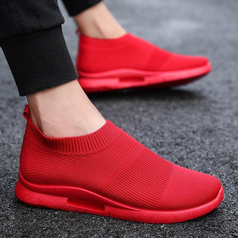 Mens Light Running Shoes Jogging Breathable Sneakers Slip Casual Couple Shoes Outdoor Walking Footwear Non-Slip Running Mesh Workout Casual Sports Shoes