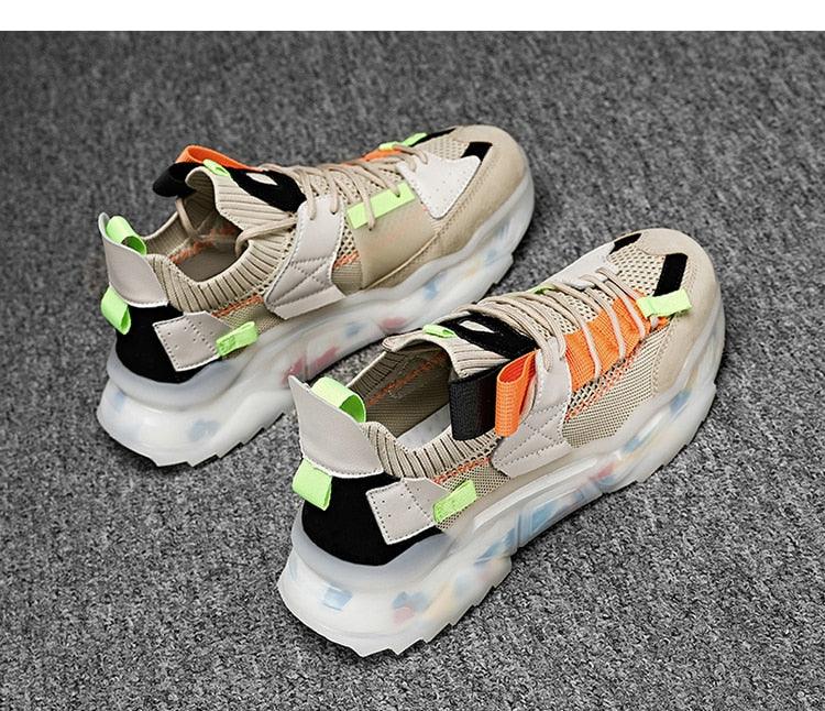 Mens Luxury Sneakers Casual Sports Trainer Race White Shoes Fashion Running Modern Sneakers Autumn Breathable Trendy Mens Walking Casual Sneakers