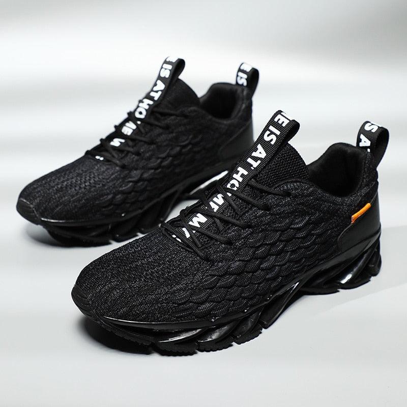 Mens Modern Sneakers Breathable Running Shoes Outdoor Sport Casual Couples Gym Mens Lightweight Unique Design Bottom Breathable Tennis Sport Sneakers