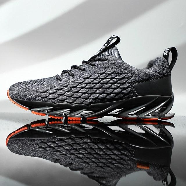 Mens Modern Sneakers Breathable Running Shoes Outdoor Sport Casual Couples Gym Mens Lightweight Unique Design Bottom Breathable Tennis Sport Sneakers