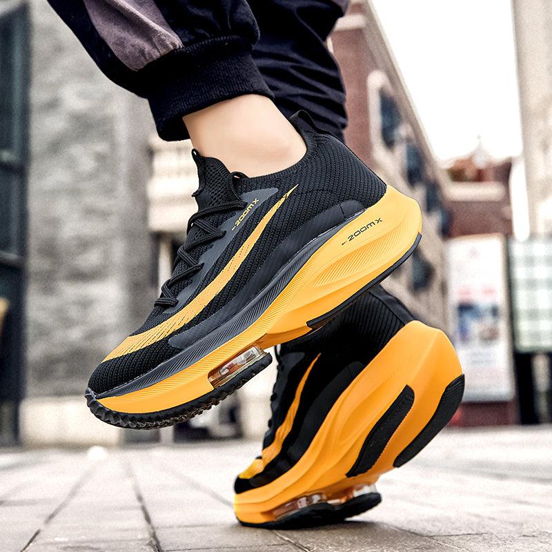 Mens Running Breathable Air Cushion Sneakers Light Jogging Men Casual Sports Outdoor Non-Slip Sneakers Athletic Casual Sports Tennis Road Sneakers For Walking Gym Jogging Training Fitness