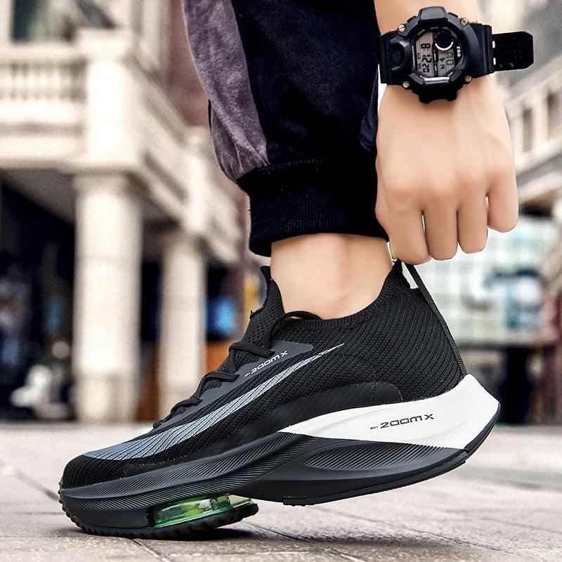 Mens Running Breathable Air Cushion Sneakers Light Jogging Men Casual Sports Outdoor Non-Slip Sneakers Athletic Casual Sports Tennis Road Sneakers For Walking Gym Jogging Training Fitness