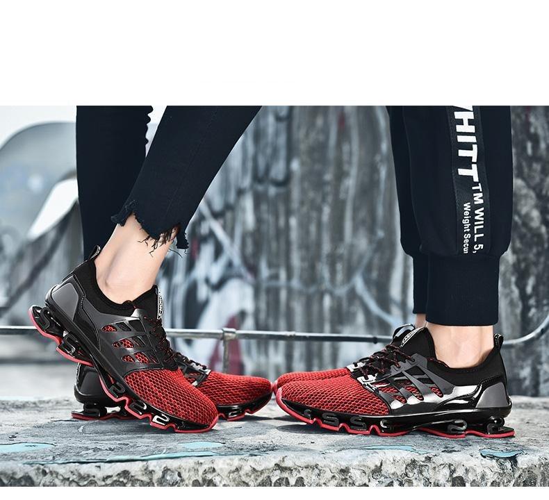 Mens Running Breathable Fashion Trainers Casual Couple Shoes Breathable Running Sports Outdoor Cushioning Sneakers Running Elegant Walking Athletics Trainer Sports Sneakers