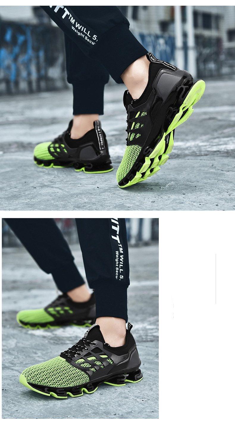 Mens Running Breathable Fashion Trainers Casual Couple Shoes Breathable Running Sports Outdoor Cushioning Sneakers Running Elegant Walking Athletics Trainer Sports Sneakers