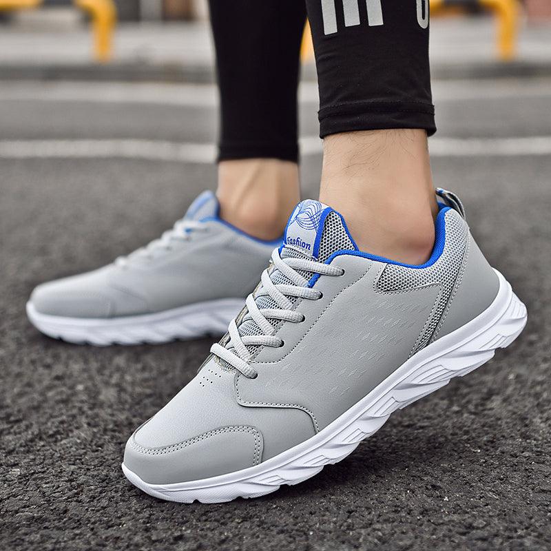 Mens Running Shoes Super Lightweight Walking Jogging Sport Sneakers Breathable Athletic Running Trainers Leather Spring Flats Outdoor Mens Sports High Quality Sneakers