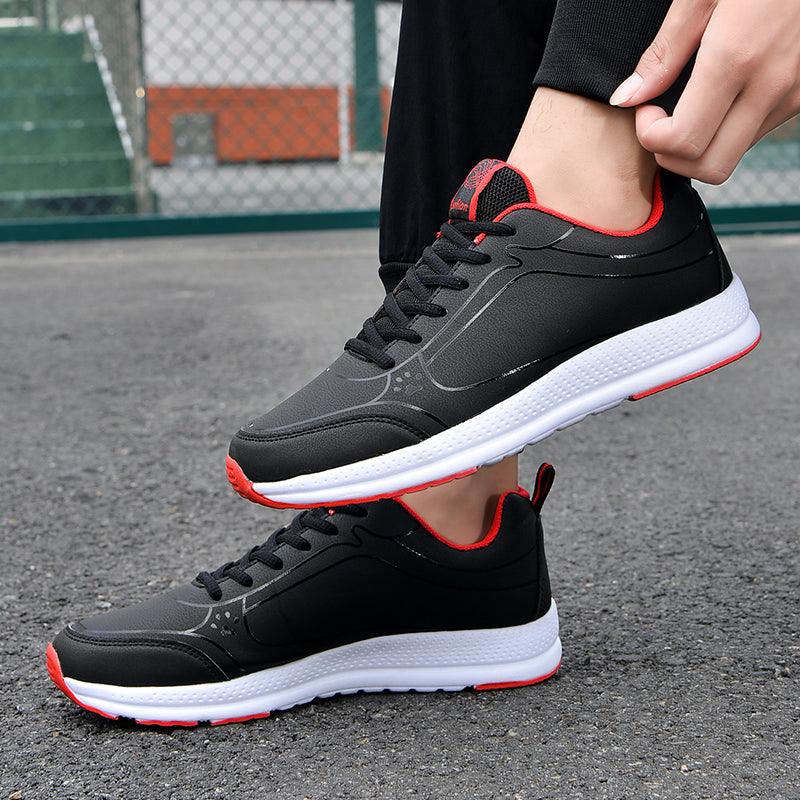 Mens Running Shoes Super Lightweight Walking Jogging Sport Sneakers Breathable Athletic Running Trainers Leather Spring Flats Outdoor Mens Sports High Quality Sneakers