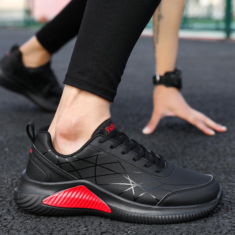 Mens Running Shoes Super Lightweight Walking Jogging Sport Sneakers Breathable Athletic Running Trainers Leather Spring Flats Outdoor Mens Sports High Quality Sneakers