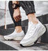 Mens Running Sneakers Luxury Mens Casual Shoes Trainer Race Off White Shoes Slip on Walking Casual Breathable Air Cushion Fashion Lightweight Sneakers