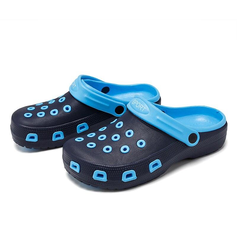 Mens Sandals Durable Daily Wear Dual-Use Summer Hole Shoes Clogs Classic Shoes Garden Clogs Sports Sandals Outdoor Indoor Mens Durable Slippers