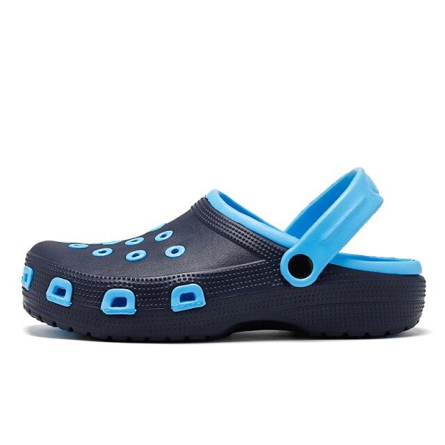 Mens Sandals Durable Daily Wear Dual-Use Summer Hole Shoes Clogs Classic Shoes Garden Clogs Sports Sandals Outdoor Indoor Mens Durable Slippers