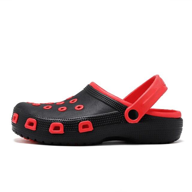 Mens Sandals Durable Daily Wear Dual-Use Summer Hole Shoes Clogs Classic Shoes Garden Clogs Sports Sandals Outdoor Indoor Mens Durable Slippers