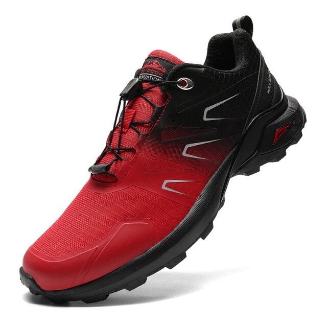 Mens Soft Breathable Outdoor Jogging Hiking Shoes Mountain Waterproof Running Shoes Sneakers Trail Running Non-Slip Hiking Breathable Walking Footwear Athletic Sneaker