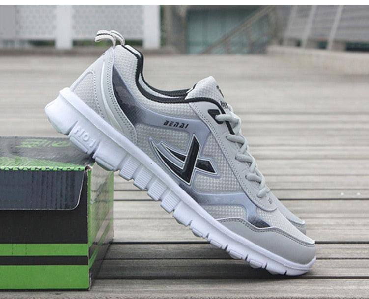 Mens Sport Running Sneakers Breathable Mesh Fashion Men Light Trainers Sneakers Mens Running Light Breathable Shoes New Style Light Weight Running Sneakers