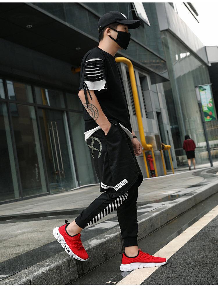 Mens Sport Sneakers Casual Fashion New Light Breathable Red Mesh High Quality Comfortable Running Shoes Men Casual Breathable Walking Sport Athletic Sneakers Gym Tennis Slip On Lightweight Mens Sneakers