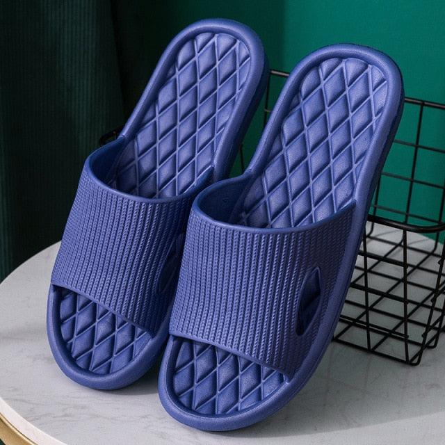 Mens Summer Slippers Shoes Bathroom Anti-slip Casual Beach Sandals Soft Sole Slide Flip Flops Soft Lightweight Flip-Flops Thicken Cushioned Slippers Shower Bathroom Shoes Beach Pool Flip Flop Slippers