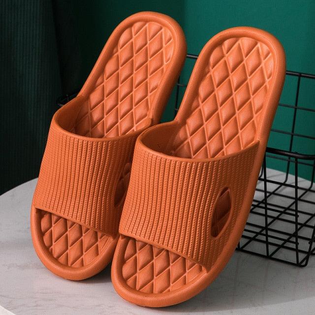 Mens Summer Slippers Shoes Bathroom Anti-slip Casual Beach Sandals Soft Sole Slide Flip Flops Soft Lightweight Flip-Flops Thicken Cushioned Slippers Shower Bathroom Shoes Beach Pool Flip Flop Slippers