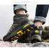 Mens Winter Snow Boots Waterproof Leather Super Warm Men's Boots Outdoor Hiking Boots Ankle Snow Hiking Boots Warm Water Resistant Non Slip Soft Lined Design