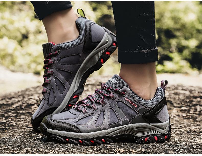 Mens Womens Travel Shoes New Non-Slip Wear-Resistant Climbing Sport Shoes Fashion Outdoor Walking Shoes Comfortable Low Cut Hiking Shoes Wide Breathable Slip Resistant Shoes