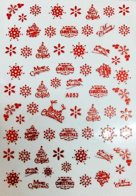 Merry Christmas Nail Art Decals Decoration Self Adhesive Nail Art Stickers Manicure Design White Snow Sticker for Nail Design Xmas Gift Nails Snowflake Nail Art Stickers Decals Christmas Nail 3D Self Adhesive Nail Stickers for Acrylic Nails Snowflake