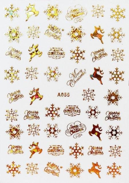 Merry Christmas Nail Art Decals Decoration Self Adhesive Nail Art Stickers Manicure Design White Snow Sticker for Nail Design Xmas Gift Nails Snowflake Nail Art Stickers Decals Christmas Nail 3D Self Adhesive Nail Stickers for Acrylic Nails Snowflake