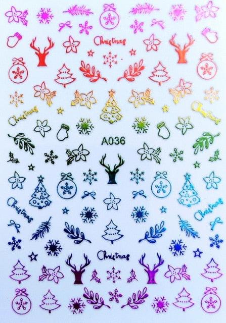 Merry Christmas Nail Art Decals Decoration Self Adhesive Nail Art Stickers Manicure Design White Snow Sticker for Nail Design Xmas Gift Nails Snowflake Nail Art Stickers Decals Christmas Nail 3D Self Adhesive Nail Stickers for Acrylic Nails Snowflake