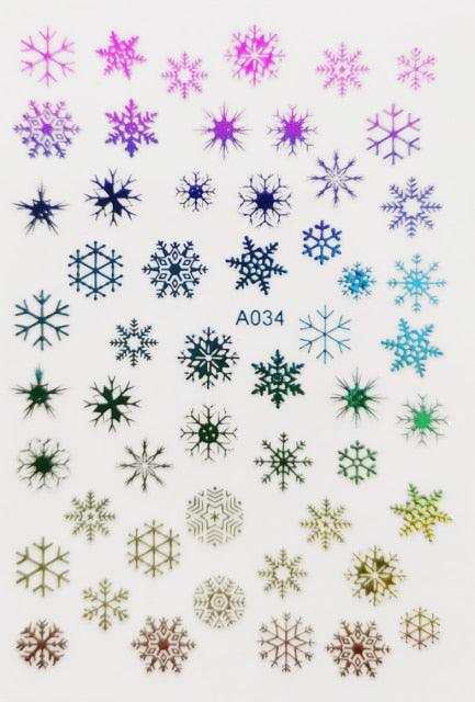 Merry Christmas Nail Art Decals Decoration Self Adhesive Nail Art Stickers Manicure Design White Snow Sticker for Nail Design Xmas Gift Nails Snowflake Nail Art Stickers Decals Christmas Nail 3D Self Adhesive Nail Stickers for Acrylic Nails Snowflake