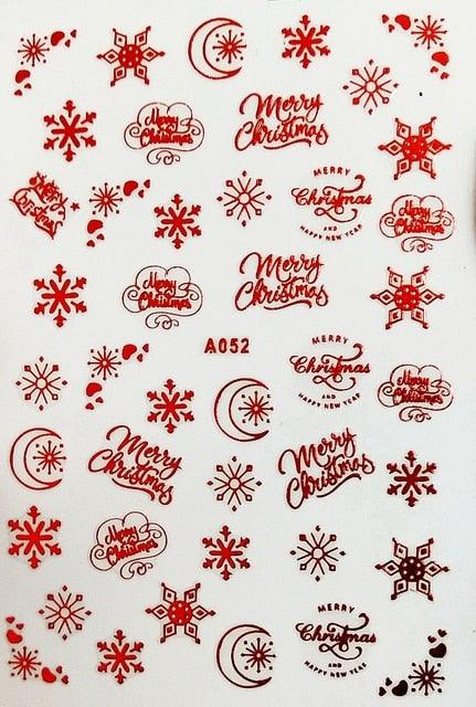 Merry Christmas Nail Art Decals Decoration Self Adhesive Nail Art Stickers Manicure Design White Snow Sticker for Nail Design Xmas Gift Nails Snowflake Nail Art Stickers Decals Christmas Nail 3D Self Adhesive Nail Stickers for Acrylic Nails Snowflake