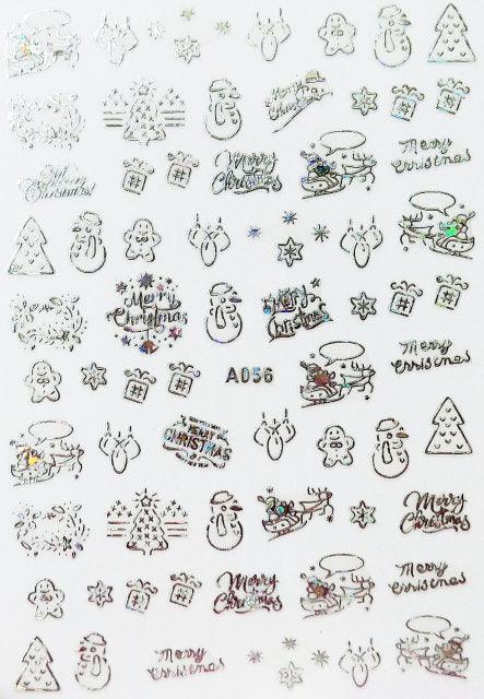 Merry Christmas Nail Art Decals Decoration Self Adhesive Nail Art Stickers Manicure Design White Snow Sticker for Nail Design Xmas Gift Nails Snowflake Nail Art Stickers Decals Christmas Nail 3D Self Adhesive Nail Stickers for Acrylic Nails Snowflake