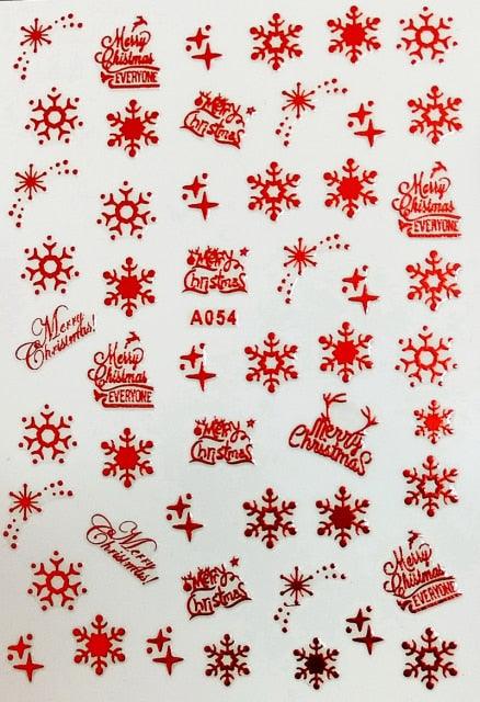 Merry Christmas Nail Art Decals Decoration Self Adhesive Nail Art Stickers Manicure Design White Snow Sticker for Nail Design Xmas Gift Nails Snowflake Nail Art Stickers Decals Christmas Nail 3D Self Adhesive Nail Stickers for Acrylic Nails Snowflake