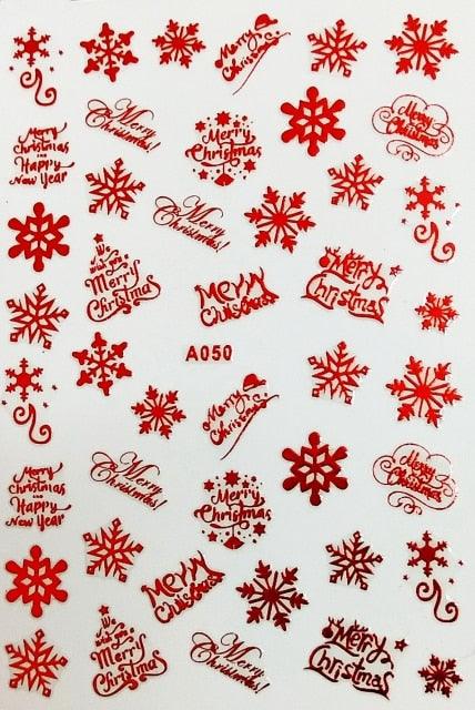 Merry Christmas Nail Art Decals Decoration Self Adhesive Nail Art Stickers Manicure Design White Snow Sticker for Nail Design Xmas Gift Nails Snowflake Nail Art Stickers Decals Christmas Nail 3D Self Adhesive Nail Stickers for Acrylic Nails Snowflake