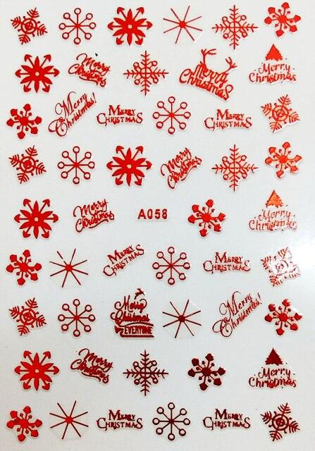 Merry Christmas Nail Art Decals Decoration Self Adhesive Nail Art Stickers Manicure Design White Snow Sticker for Nail Design Xmas Gift Nails Snowflake Nail Art Stickers Decals Christmas Nail 3D Self Adhesive Nail Stickers for Acrylic Nails Snowflake