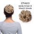 Messy Bun Scrunchy Hair Bun Fake Hair Synthetic Women Chignon Elastic Hair Band Hairpieces For Women Updo Donut Chignon Clip in Hair Extension For Volumized Hair Buns For Girls