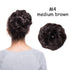 Messy Bun Scrunchy Hair Bun Fake Hair Synthetic Women Chignon Elastic Hair Band Hairpieces For Women Updo Donut Chignon Clip in Hair Extension For Volumized Hair Buns For Girls