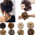 Messy Bun Scrunchy Hair Bun Fake Hair Synthetic Women Chignon Elastic Hair Band Hairpieces For Women Updo Donut Chignon Clip in Hair Extension For Volumized Hair Buns For Girls