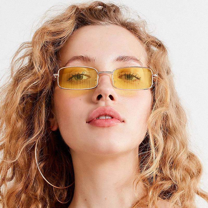 Metal Frame New Square Shape Sunglasses For Women & Men New  Decent & Elegant Lens Mirror New Popular Shades For Ladies Sun Glasses