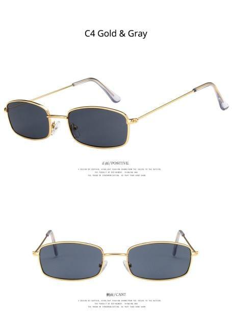 Metal Frame New Square Shape Sunglasses For Women & Men New  Decent & Elegant Lens Mirror New Popular Shades For Ladies Sun Glasses