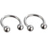 Metal Horseshoe Fake Nose Ring C Clip BCR Septum Lip Stainless Steel Piercing Piercing Surgical Steel Horseshoe Circular Rings Horseshoe Nose Rings Earrings Septum Ring Tragus Piercing Earring Hoop Lip Horseshoe Piercing  Nose Rings Hoop For Women Men