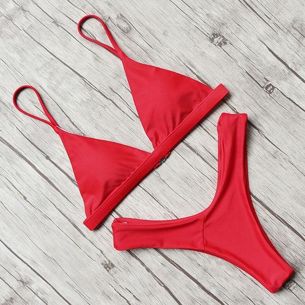 Micro Mini Bikini Swimwear Women Halter Push Up Bikini Set Padded Bra  Women's Underwired Triangle Bathing Two Pieces Swimsuit Bikini Set  Swimsuit Bandage Swim Suit