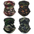 Military Tactical Bandana Summer Face Scarves Polyester Camo Anti-UV Windproof Soft Neck Gaiter Cover for Men Women Neck Gaiter Unisex Face Scarf Cover Cooling Thin Breathable Lightweight Sun Protection for Cycling Fishing Hiking Running