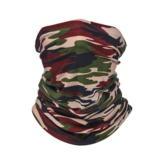 Military Tactical Bandana Summer Face Scarves Polyester Camo Anti-UV Windproof Soft Neck Gaiter Cover for Men Women Neck Gaiter Unisex Face Scarf Cover Cooling Thin Breathable Lightweight Sun Protection for Cycling Fishing Hiking Running