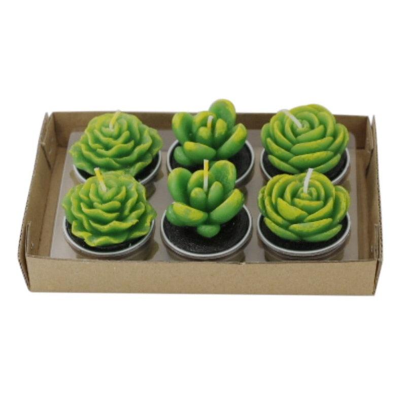 Mini Delicate Succulent Plants Candles Cactus Tea light Candles Handmade Delicate Succulent Cactus Candles Flameless Aromatherapy Candles For Birthday Party Wedding Spa Handmade Aromatherapy Candles For Birthday Party Wedding Home Decor Plant Candle