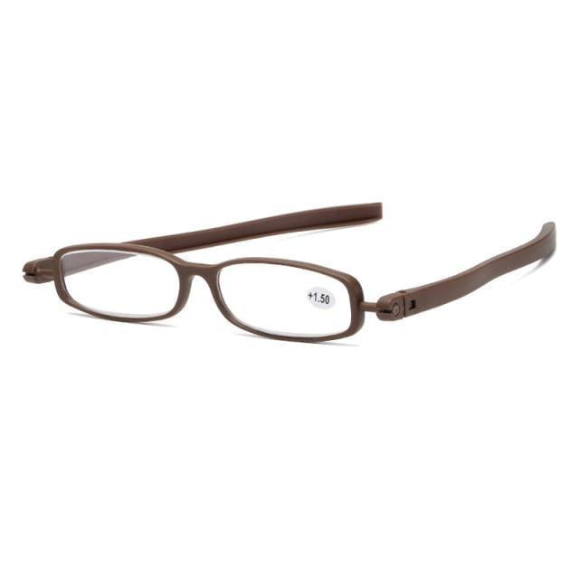 Mini Design Reading Glasses For Men Women Rotating Small Oval Presbyopia Eyewear Portable Unisex Reader Eyeglasses Mini Compact Slim Reading Glasses Lightweight Portable Readers - STEVVEX Sunglasses - 124, Computer Eyewear, fashion accessories, foldable eye glasses, glasses, magnifying glasses, men glasses, Mini Reading Glasses, Mini Reading sunglasses, mini suglasses, modern glasses, polarized glasses, Presbyopic Sunglasses, reading glasses, rectangle sunglasses, sunglasses, women glasses - Stevvex.com