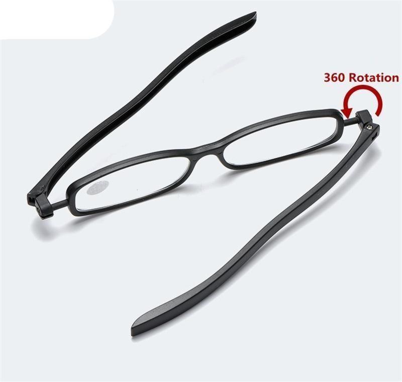 Mini Design Reading Glasses For Men Women Rotating Small Oval Presbyopia Eyewear Portable Unisex Reader Eyeglasses Mini Compact Slim Reading Glasses Lightweight Portable Readers - STEVVEX Sunglasses - 124, Computer Eyewear, fashion accessories, foldable eye glasses, glasses, magnifying glasses, men glasses, Mini Reading Glasses, Mini Reading sunglasses, mini suglasses, modern glasses, polarized glasses, Presbyopic Sunglasses, reading glasses, rectangle sunglasses, sunglasses, women glasses - Stevvex.com