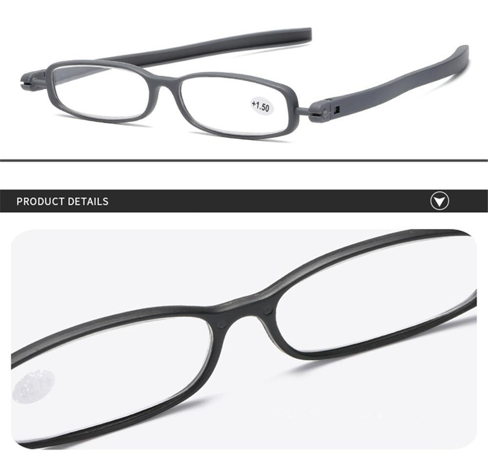 Mini Design Reading Glasses For Men Women Rotating Small Oval Presbyopia Eyewear Portable Unisex Reader Eyeglasses Mini Compact Slim Reading Glasses Lightweight Portable Readers - STEVVEX Sunglasses - 124, Computer Eyewear, fashion accessories, foldable eye glasses, glasses, magnifying glasses, men glasses, Mini Reading Glasses, Mini Reading sunglasses, mini suglasses, modern glasses, polarized glasses, Presbyopic Sunglasses, reading glasses, rectangle sunglasses, sunglasses, women glasses - Stevvex.com