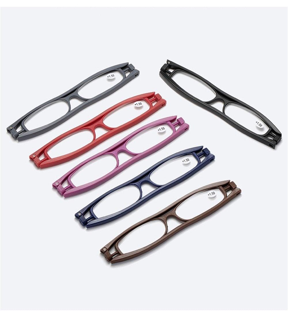 Mini Design Reading Glasses For Men Women Rotating Small Oval Presbyopia Eyewear Portable Unisex Reader Eyeglasses Mini Compact Slim Reading Glasses Lightweight Portable Readers - STEVVEX Sunglasses - 124, Computer Eyewear, fashion accessories, foldable eye glasses, glasses, magnifying glasses, men glasses, Mini Reading Glasses, Mini Reading sunglasses, mini suglasses, modern glasses, polarized glasses, Presbyopic Sunglasses, reading glasses, rectangle sunglasses, sunglasses, women glasses - Stevvex.com