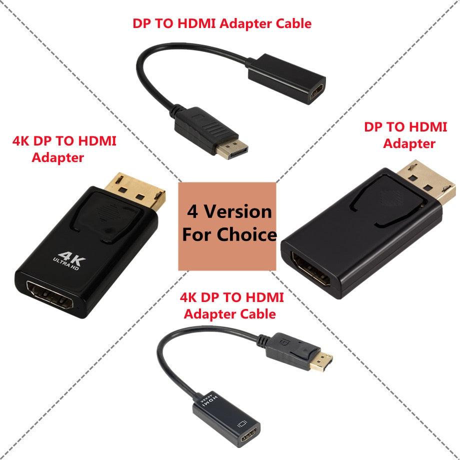 Mini DisplayPort To HDMI-compatible Adapter Male To Female Converter DP To HD Display Port 4K Cable Adapter Video Audio Compatible For PC And Laptop - STEVVEX Cable - 220, 4K display port, 4k DP to HDMI convertor, adapter for monitor, audio adapter, cable, cable adapter, cables, compatible adapter, converter, display port, DPto HDMI, HDMI ADAPTER, pc adapter, video adapter, video audio adapter - Stevvex.com