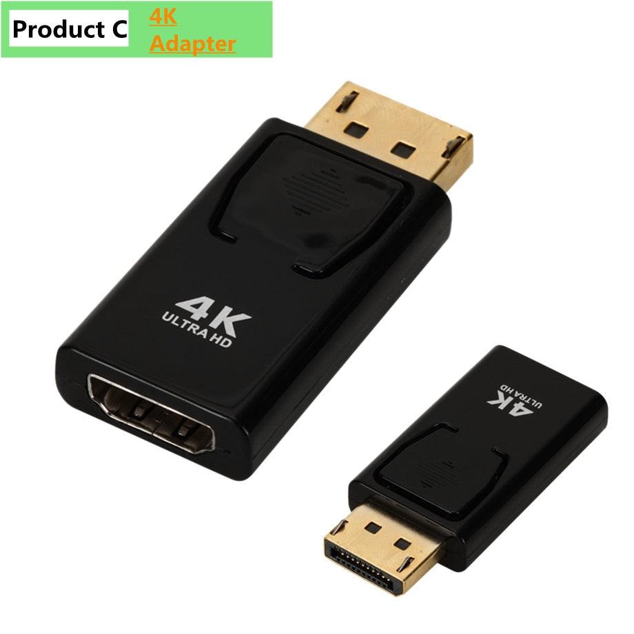 Mini DisplayPort To HDMI-compatible Adapter Male To Female Converter DP To HD Display Port 4K Cable Adapter Video Audio Compatible For PC And Laptop - STEVVEX Cable - 220, 4K display port, 4k DP to HDMI convertor, adapter for monitor, audio adapter, cable, cable adapter, cables, compatible adapter, converter, display port, DPto HDMI, HDMI ADAPTER, pc adapter, video adapter, video audio adapter - Stevvex.com